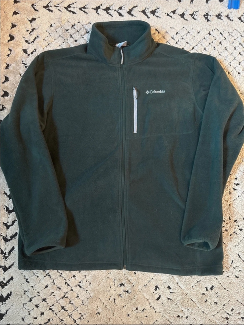 Columbia Men's Forest Green Full-Zip Fleece Jacket